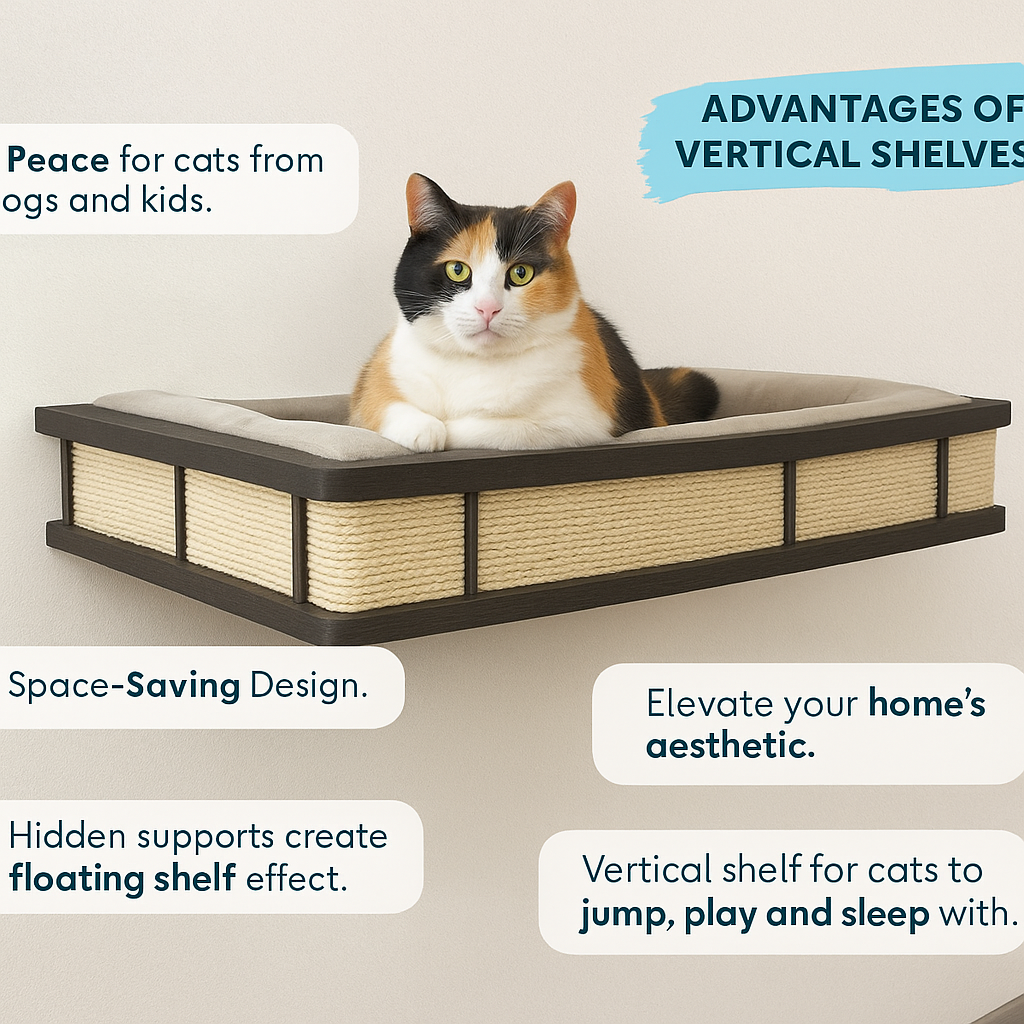 ThePawShelf™ – Wall-Mounted Cat Bed