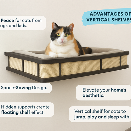 ThePawShelf™ – Wall-Mounted Cat Bed