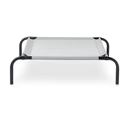 Basics Cooling Breathable Elevated Dog Bed with Metal Frame for Large Dogs, 51 x 31 x 8 Inch, Grey - view 6