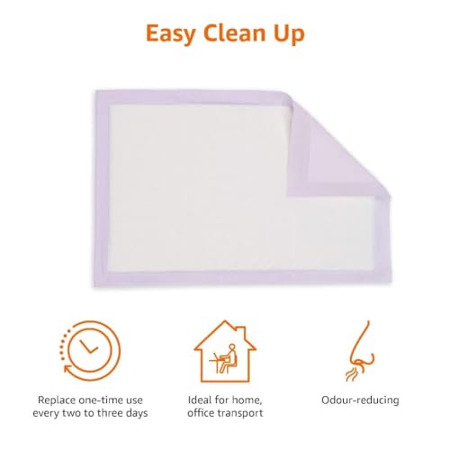 Basics Cat Litter Pee Pads, Odor Control with Fresh Scent, Super Absorbent, Disposable, Universal Fit Litter B - view 4