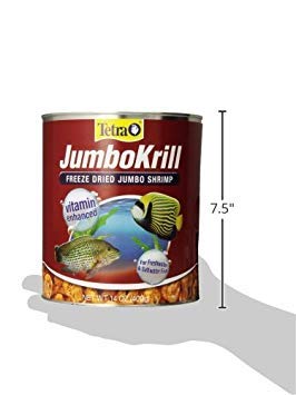 Tetra JumboKrill Freeze-Dried Jumbo Shrimp 14 Ounces, Natural Shrimp Treat For Aquarium Fish, Red - view 3