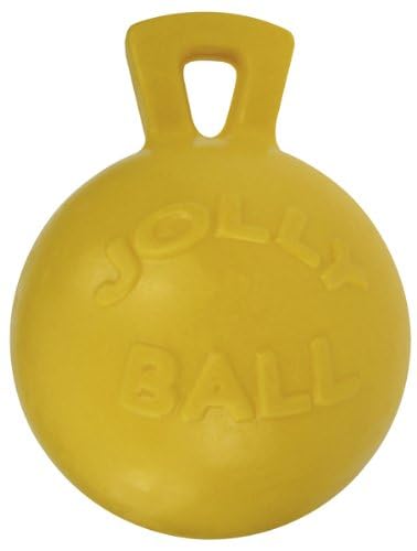 Jolly Pets Tug-n-Toss Dog Toy Ball with Handle, 8 Inches/Large, Blue - view 4