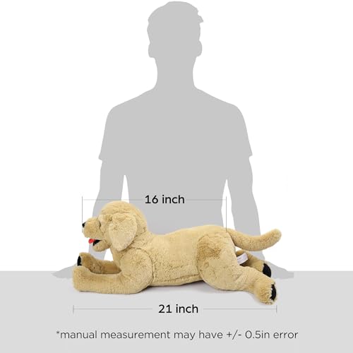 LotFancy Dog Stuffed Animals Plush, 21" Soft Cuddly Golden Retriever Plush Toys, Large Stuffed Dog, Puppy Dog  - view 7