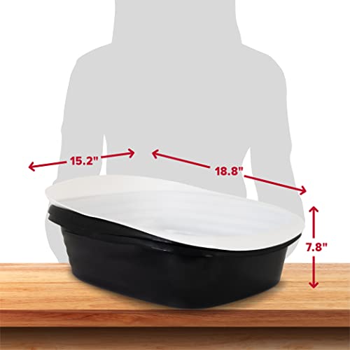 Arm & Hammer Large Sifting Litter Box Scoop Free Cat Litter Tray with Microban, Made in USA - view 7