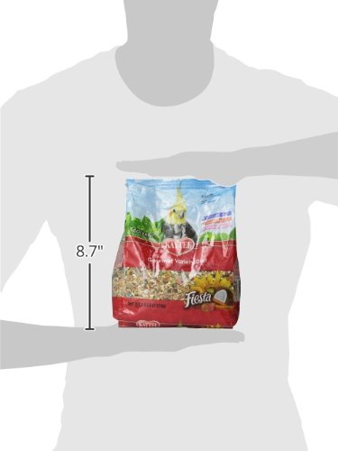Kaytee Fiesta Cockatiel Food, Nutritious and Fun Blend, Supports Skin, Feather, Digestion, Brain and Heart Hea - view 4