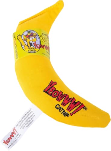 Yeowww! 100% Organic Catnip Toy, Yellow Banana 3 Pack - view 3