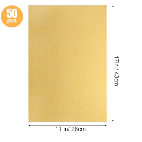 Okllen 50 Pieces Gravel Liner Paper for Bird Cage, 11 x 17 inch Birdcage Liner Pet Bedding Accessories, Parrot - view 3