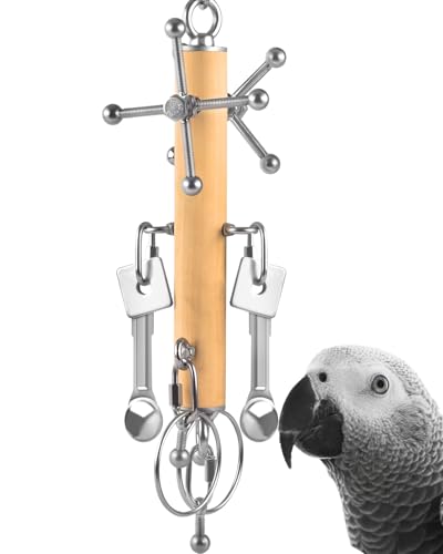 KATUMO Bird Toys, Parrot Pull Spoons, Spinning Toys for Small to Large Parrots - view 2
