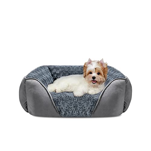 INVENHO Rectangle Washable Orthopedic Dog Bed for Small, Medium and Large Dogs, Soft Calming, Sleeping Puppy B - view 2