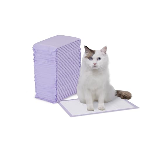 Basics Cat Litter Pee Pads, Odor Control with Fresh Scent, Super Absorbent, Disposable, Universal Fit Litter B - view 2