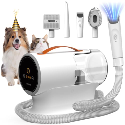 AIRROBO Dog Grooming Vacuum Kit,12000Pa Strong Pet Vacuum for Shedding,Grooming Hai,Quiet,PG100,2L Large Capac - view 2