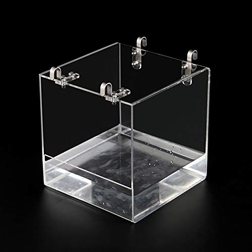 Bird Bath Cage, Cleaning Pet Supplies Cockatiel Bird Bathtub with Hanging Hooks for Little Bird Parrots Spacio - view 4