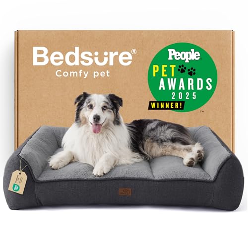 Bedsure SupportMax XL Orthopedic Dog Beds Large Sized Dog - Extra Thick Supportive Dogs Couch with Waterproof  - view 2