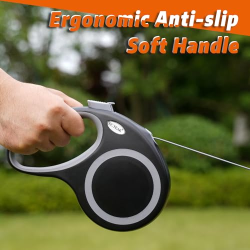 Retractable Dog Leash 26 FT, Heavy Duty Dog Leash for Dogs up to 110lbs, Strong Nylon Tape No Tangle, One-Hand - view 7