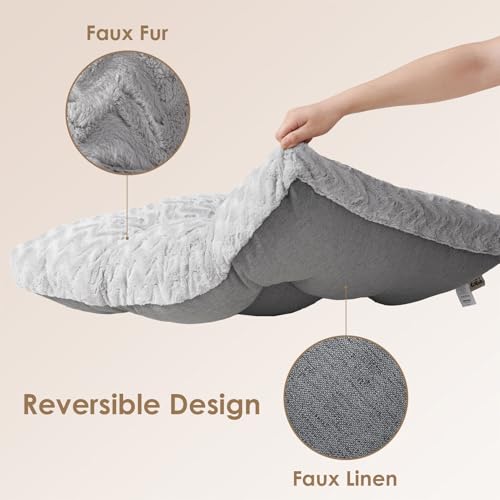 EHEYCIGA Washable Large Dog Bed for Crate 35x23 Inch, Reversible Kennel Pad for Dogs Weight Up to 45 lbs, Plus - view 3