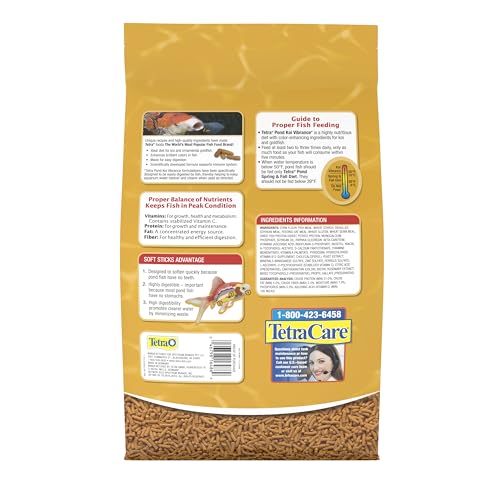 TetraPond Koi Vibrance, Soft Sticks, Easy to Digest Floating Pond Food, 5.18 lbs - view 5