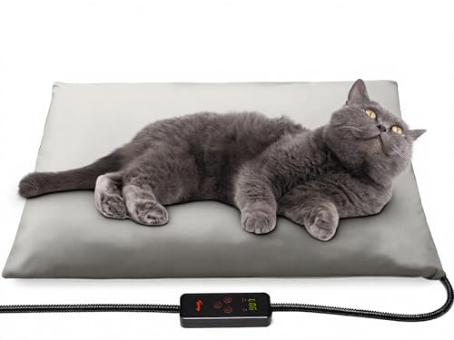 Toozey Small Pet Heating Pad, 6 Adjustable Temperature Dog Cat Heating Pad with Timer, Waterproof Heated Cat B - view 2