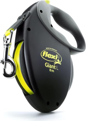 FLEXI Giant Tape Retractable Dog Leashes for Large Dogs Upto 110 lbs. – 26 ft., Black | Tangle Free Pet Walkin - view 2