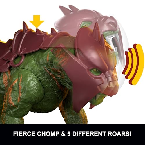 Masters of the Universe 2026 Movie Battle Cat Figure with Chomp & 5 Different Roars, 5.5 Inch Scale Tiger Crea - view 3