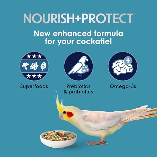 Kaytee Forti-Diet Pro Health Nourish+Protect Cockatiel Food, Comprehensive Nutrition Backed by Science, Digest - view 4
