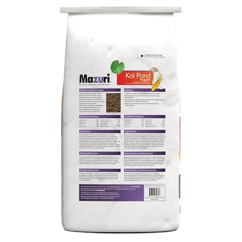 Mazuri Koi Floating Pond Nuggets, Floating Koi Fish Food for Ponds, 20 lbs - view 4