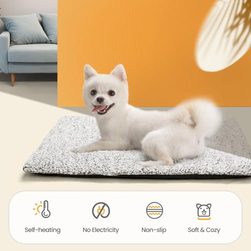 Self Warming Cat Bed Self Heating Cat Dog Mat 24 x 18 inch Extra Warm Thermal Pet Pad for Indoor Outdoor Pets  - view 5