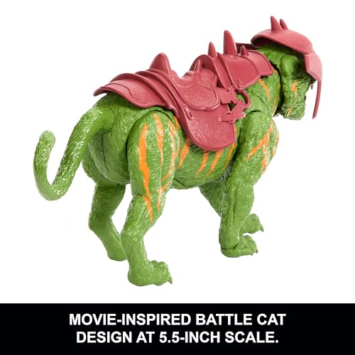 Masters of the Universe 2026 Movie Battle Cat Figure with Chomp & 5 Different Roars, 5.5 Inch Scale Tiger Crea - view 4