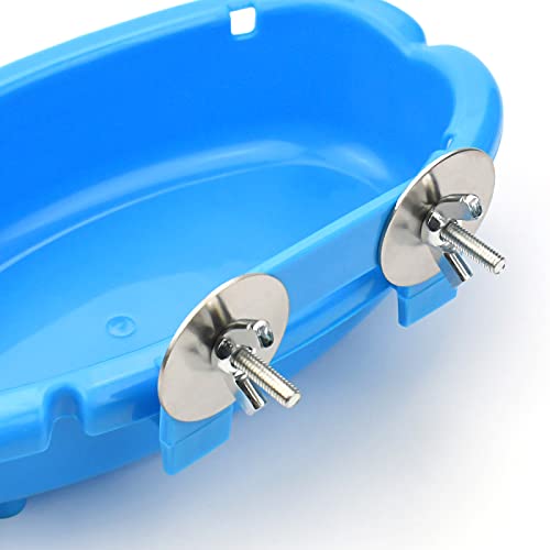 Mygeromon Bird Bath for Cage-Small Tub Bowl for Hang Inside Cage Birdbath Shower for Parrot/Parakeets/Cockatie - view 5
