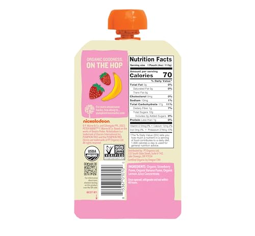 Peter Rabbit Organics Fruit Flavors Variety Pack - Squeezable Snack Pouches 4 oz. (Pack of 18) - view 2