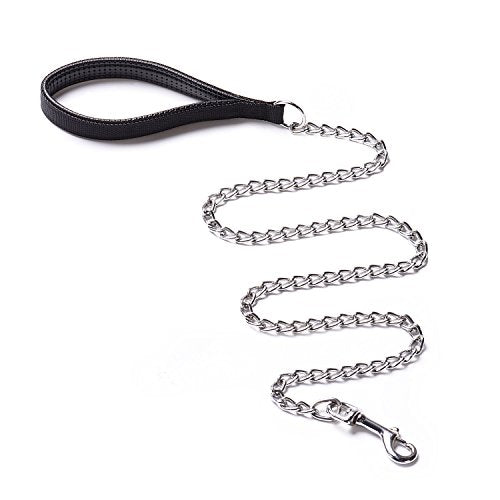 Heavy Duty Dog Leash,Metal Dog Chain Leash with Padded Handle for Large & Medium Size Dogs (6 ft. x 3.0 mm (25 - view 2