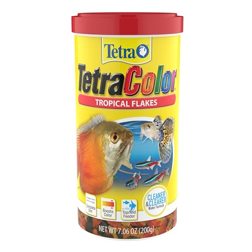 TetraColor Tropical Flakes, Color Boosting Fish Food, Nutritionally Balanced Diet for Tropical Fish, 7.06 oz - view 2