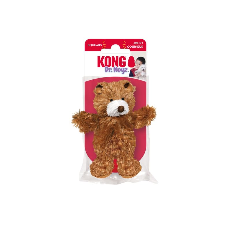 KONG Low Stuffing with Squeaker Dog Toy, X-Small, 3 Animals, Bear, Duck, Frog - view 8