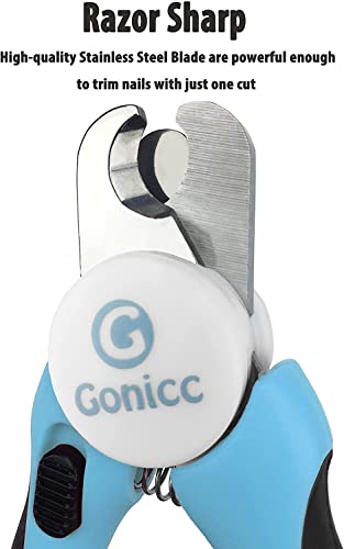 gonicc Dog & Cat Pets Nail Clippers and Trimmers - with Safety Guard to Avoid Overcutting, Free Nail File, Raz - view 3