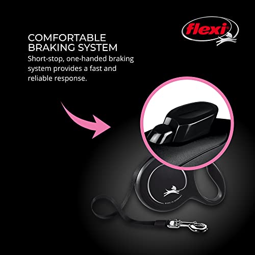 FLEXI New Classic Tape Retractable Dog Leash for Large Dogs Upto 110 lbs. – 26 ft., Black | Tangle Free Pet Wa - view 6