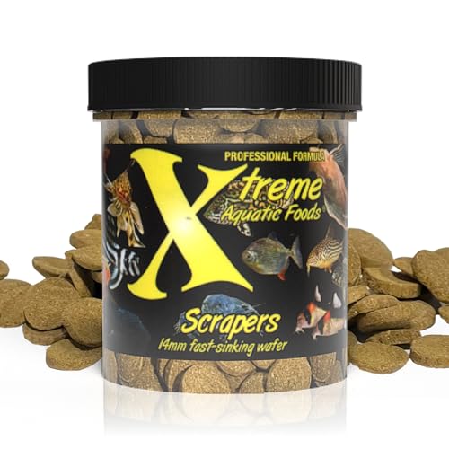 Xtreme Scrapers Wafers - Premium 14mm Fast-Sinking Fish Food – Nutrient & Cellulose Rich Ideal for Nocturnal F - view 2