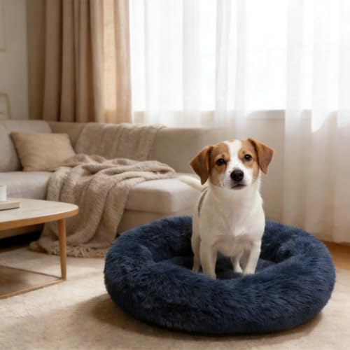 Comfort Donut Dog Bed - Ultra-Soft Pet Bed with Neck Support, 3 Sizes (Machine Washable) for Small/Medium/Larg - view 7