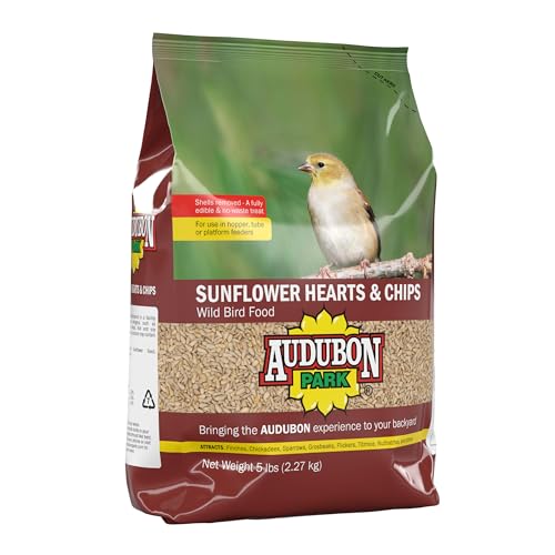 Audubon Park Sunflower Hearts & Chips Wild Bird Food, No Mess Sunflower Seeds for Birds, 5-Pound Bag - view 3