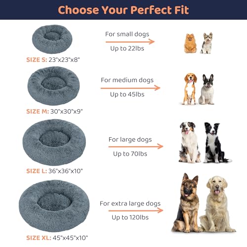 Donut Dog Bed - Premium Comfort for Anxiety Relief - Fluffy & Calming Design with Ultra-Plush Support | Cozy R - view 4