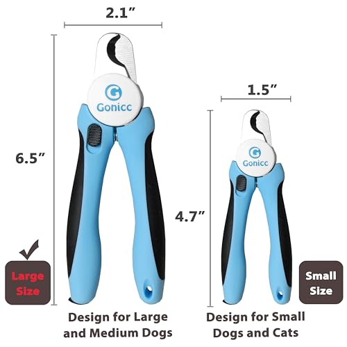 gonicc Dog & Cat Pets Nail Clippers and Trimmers - with Safety Guard to Avoid Overcutting, Free Nail File, Raz - view 5