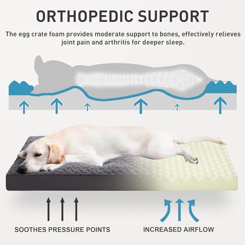 Dog Crate Bed Waterproof Dog Beds for Medium Dogs Rose Velvet Soft Fluffy Washable Dog Bed with Removable Cove - view 4