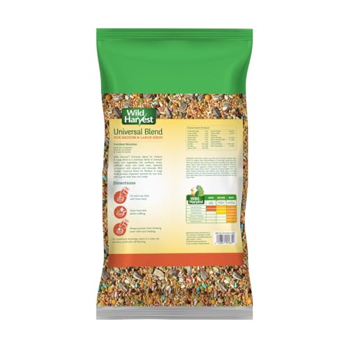 Wild Harvest Universal Blend for Medium and Large Birds 10 Pounds; Fortified Nutrition - view 3