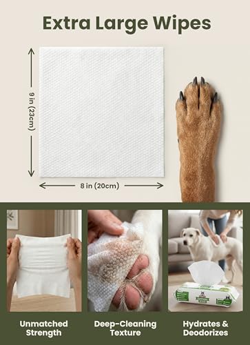 Pogi’s Dog Grooming Wipes – Hypoallergenic Pet Wipes for Paws, Body & Butt – Cleaning & Hydrating, Fragrance F - view 3
