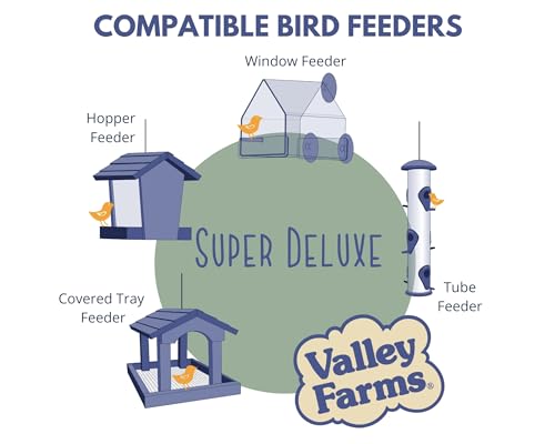 Valley Farms Super Deluxe Wild Bird Food for Outside feeders - 0% fillers - Loads of Sunflower Seed - w/Peanut - view 5