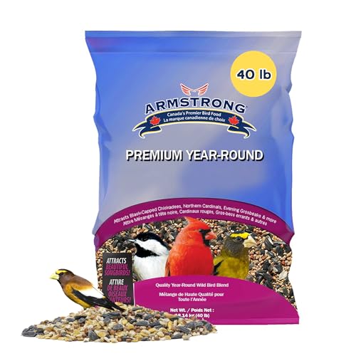 Armstrong Wild Bird Food Premium Year-Round Blend, 40 Pounds - with Cut Corn, Red Milo, White Millet & Black O - view 2