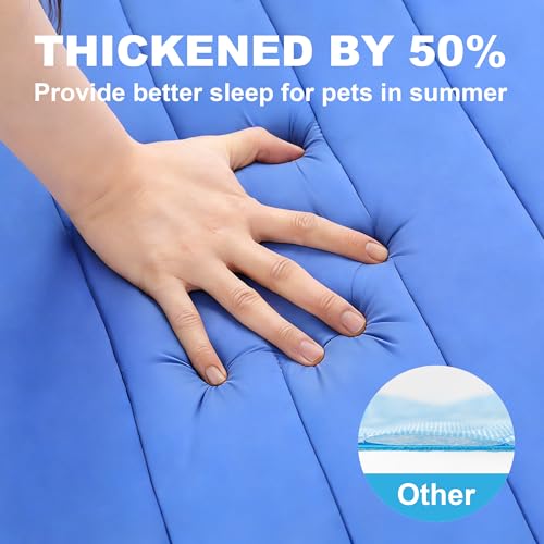Dog Cooling Mat, Soft Fabric Cooling Mat for Dogs, Foldable Crate Pet Bed & Non-Slip, (Q-Max > 0.45) Long-Last - view 3