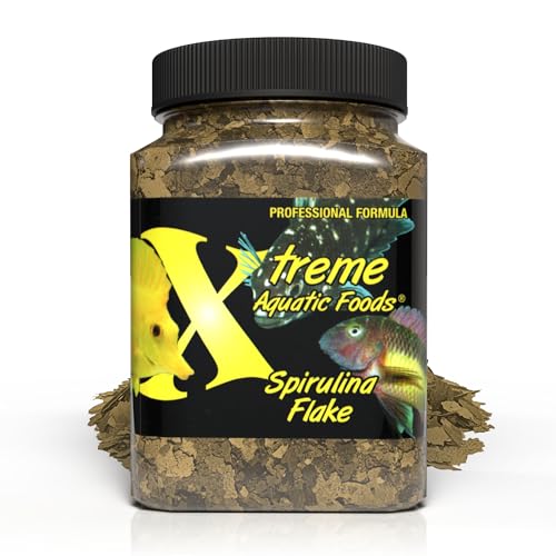 Xtreme Spirulina Flakes - Balanced Herbivorous Diet for Tropical and Marine Fish, Enhanced Health, Vibrant Col - view 2