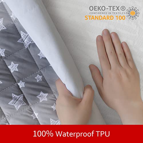 Waterproof Dog Bed Covers Replacement Washable Pet Hair Easy to Remove, Noiseless Quilted Puppy Pet Bed Cover  - view 4