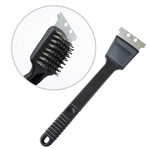Stainless Steel Bird Droppings Cleaning Brush with Scraper Birdcage Accessory Parrot Pet Cage - view 2