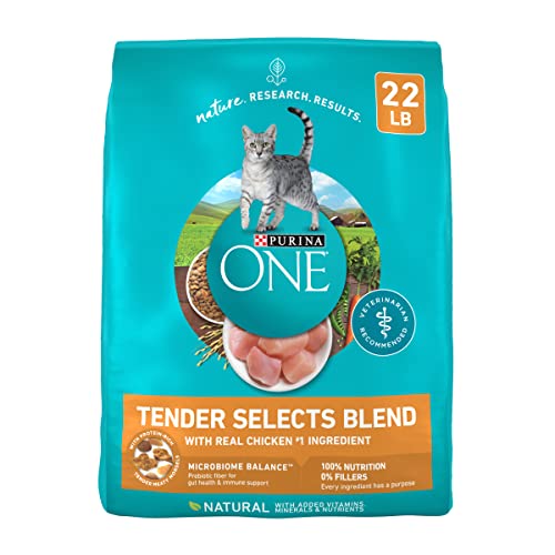Purina ONE Natural Dry Cat Food, Tender Selects Blend With Real Chicken - 22 lb. Bag - view 2