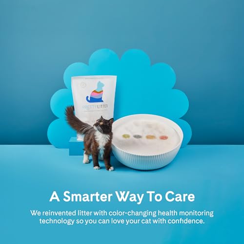 PrettyLitter Health Monitoring Cat Litter (Unscented, Non Clumping) | Lightweight & Low Tracking, Color Changi - view 4